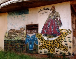 La fresque en l'honneur du Chef Kana II