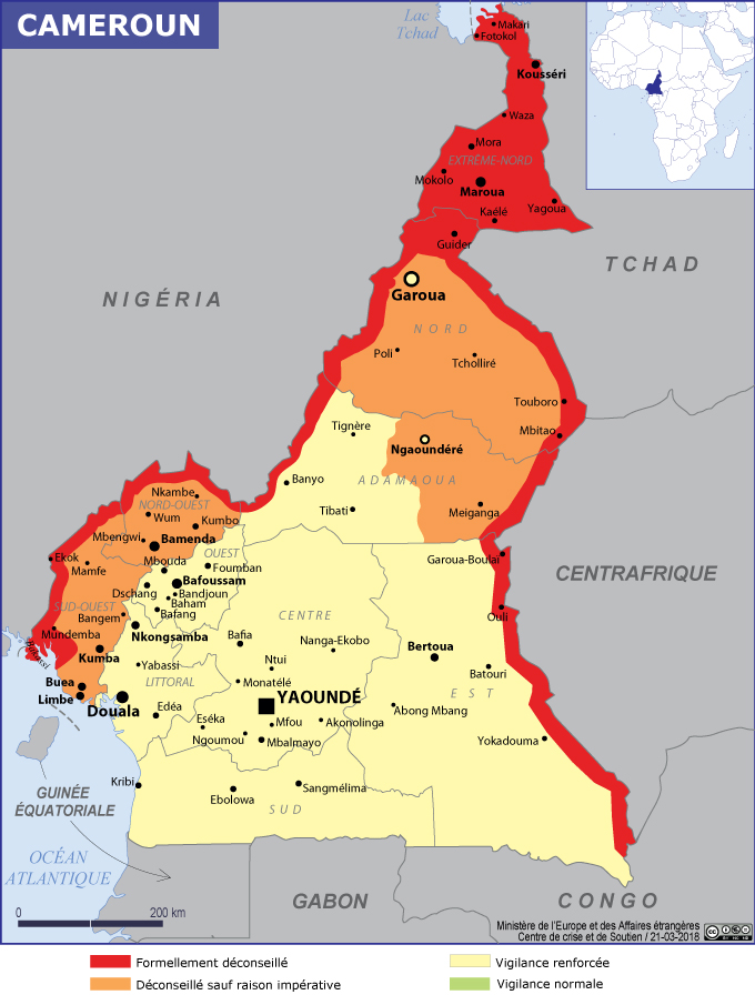 Recommandations de sécurité au Cameroun